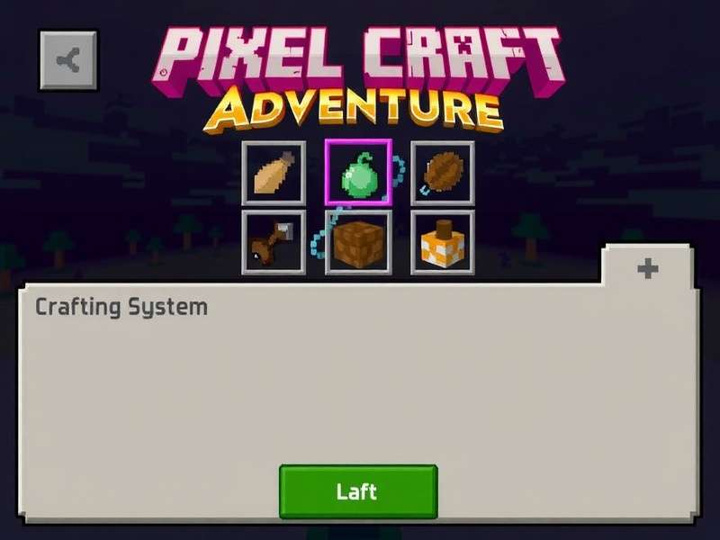 Pixel Craft Adventure Crafting System